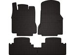 Tappetini Auto In Gomma Adatto Per Mercedes A W168 (1997-2005, Hatchback) Neri, Set 4 Pz, Con Fissaggi