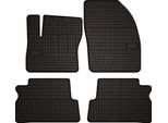 Tappetini Auto In Gomma Adatto Per Ford C-MAX MK1 (2003-2010, Monovolume) Neri, Set 4 Pz, Con Fissaggi