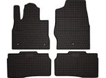 Tappetini Auto In Gomma Adatto Per Ford Explorer MK6 St-Line (2019-, Pickup) Neri, Set 4 Pz, Con Fissaggi