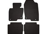 Tappetini Auto In Gomma Adatto Per Mazda CX-5 Ii (2017-, Suv) Neri, Set 4 Pz, Con Fissaggi