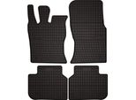 Tappetini Auto In Gomma Adatto Per Jaguar Xf Ii X260 (2016-, Berlina, Station Wagon) Neri, Set 4 Pz, Con Fissaggi