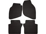 Tappetini Auto In Gomma Adatto Per Honda Jazz Ii (2002-2008, Hatchback) Neri, Set 4 Pz, Con Fissaggi