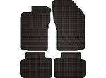 Tappetini Auto In Gomma Adatto Per Alfa Romeo 147 (2000-2010, Hatchback) Neri, Set 4 Pz, Con Fissaggi