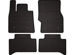 Tappetini Auto In Gomma Adatto Per Alfa Romeo Stelvio 2X4 (2WD) (2016-, Suv) Neri, Set 4 Pz, Con Fissaggi