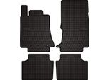 Tappetini Auto In Gomma Adatto Per Alfa Romeo Giulia 2X4 (2WD) (2016-, Berlina) Neri, Set 4 Pz, Con Fissaggi