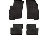 Tappetini Auto In Gomma Adatto Per Alfa Romeo Mito (2008-2019, Hatchback) Neri, Set 4 Pz, Con Fissaggi