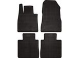 Tappetini Auto In Gomma Adatto Per Nissan Note Ii (2012-, Hatchback) Neri, Set 4 Pz, Con Fissaggi