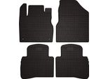 Tappetini Auto In Gomma Adatto Per Nissan Murano Z51 (2008-2015, Suv) Neri, Set 4 Pz, Con Fissaggi