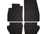 Tappetini Auto In Gomma Adatto Per Ford Fiesta MK8 (2017-2023, Hatchback) Neri, Set 4 Pz, Con Fissaggi