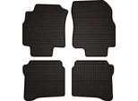 Tappetini Auto In Gomma Adatto Per Nissan Primera P12 (2001-2007, Station Wagon, Berlina, Liftback) Neri, Set 4 Pz, Con Fissaggi