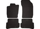 Tappetini Auto In Gomma Adatto Per Audi A1 8X (2010-, Hatchback) Neri, Set 4 Pz, Con Fissaggi