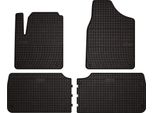 Tappetini Auto In Gomma Adatto Per Ford Galaxy MK1 (1995-2006, Monovolume) Neri, Set 4 Pz, Con Fissaggi