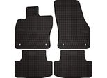 Tappetini Auto In Gomma Adatto Per Skoda Karoq (2017-, Crossover) Neri, Set 4 Pz, Con Fissaggi