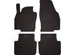 Tappetini Auto In Gomma Adatto Per Skoda Scala (2019-, Hatchback) Neri, Set 4 Pz, Con Fissaggi