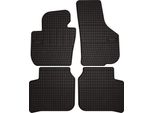 Tappetini Auto In Gomma Adatto Per Skoda Superb Ii (2008-2015, Berlina, Station Wagon) Neri, Set 4 Pz, Con Fissaggi