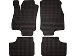 Tappetini Auto In Gomma Adatto Per Opel Astra G (1998-2009, Berlina, Station Wagon, Hatchback) Neri, Set 4 Pz, Con Fissaggi