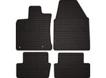 Tappetini Auto In Gomma Adatto Per Nissan Qashqai I J10 (2006-2013, Crossover) Neri, Set 4 Pz, Con Fissaggi