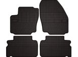 Tappetini Auto In Gomma Adatto Per Ford Galaxy MK2 (2012-2015, Monovolume) Neri, Set 4 Pz, Con Fissaggi