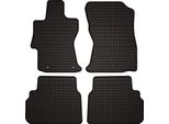 Tappetini Auto In Gomma Adatto Per Subaru Impreza V (2016-2023, Hatchback, Station Wagon) Neri, Set 4 Pz, Con Fissaggi
