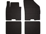 Tappetini Auto In Gomma Adatto Per Suzuki Baleno Ii (2015-, Hatchback) Neri, Set 4 Pz, Con Fissaggi