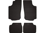 Tappetini Auto In Gomma Adatto Per Opel Corsa C (2000-2006, Hatchback) Neri, Set 4 Pz, Con Fissaggi