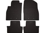 Tappetini Auto In Gomma Adatto Per Opel Ampera I (2012-2017, Hatchback) Neri, Set 4 Pz, Con Fissaggi