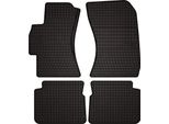Tappetini Auto In Gomma Adatto Per Subaru Legacy V (2009-2014, Berlina, Station Wagon) Neri, Set 4 Pz, Con Fissaggi