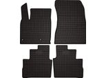 Tappetini Auto In Gomma Adatto Per Nissan Qashqai Iii (2021-, Suv) Neri, Set 4 Pz, Con Fissaggi