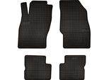 Tappetini Auto In Gomma Adatto Per Opel Corsa D (2006-2015, Hatchback) Neri, Set 4 Pz, Con Fissaggi