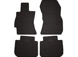 Tappetini Auto In Gomma Adatto Per Subaru Outback Iii (2003-2009, Station Wagon, Berlina) Neri, Set 4 Pz, Con Fissaggi