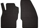 Tappetini Auto In Gomma Adatto Per Opel Corsa E (2015-2020, Hatchback 1ª Fila) Neri, Set 2 Pz, Con Fissaggi