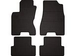 Tappetini Auto In Gomma Adatto Per Nissan X-Trail Ii T31 (2007-2014, Suv) Neri, Set 4 Pz, Con Fissaggi