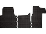 Tappetini Auto In Gomma Adatto Per Opel Movano B (2010-2022, Van) Neri, Set 3 Pz, Con Fissaggi