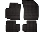 Tappetini Auto In Gomma Adatto Per Opel Agila B (2008-2014, Hatchback) Neri, Set 4 Pz, Con Fissaggi