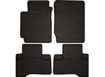 Tappetini Auto In Gomma Adatto Per Suzuki Grand Vitara Ii (2005-2014, Suv) Neri, Set 4 Pz, Con Fissaggi