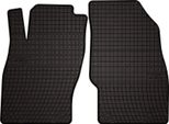 Tappetini Auto In Gomma Adatto Per Opel Corsa D (2006-2015, Hatchback 1ª Fila) Neri, Set 2 Pz, Con Fissaggi