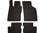 Tappetini Auto In Gomma Adatto Per Opel Astra F (1991-2002, Hatchback, Berlina, Station Wagon, Cabrio) Neri, Set 4 Pz, Con Fissaggi