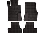 Tappetini Auto In Gomma Adatto Per Ford Mustang MK5 (2004-2014, Coupe) Neri, Set 4 Pz, Con Fissaggi