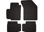 Tappetini Auto In Gomma Adatto Per Suzuki SX4 I (2006-2014, Hatchback) Neri, Set 4 Pz, Con Fissaggi