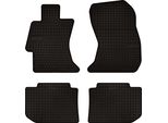 Tappetini Auto In Gomma Adatto Per Subaru Impreza Iv (2011-2016, Hatchback, Berlina) Neri, Set 4 Pz, Con Fissaggi