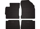 Tappetini Auto In Gomma Adatto Per Toyota Auris Ii (2012-2018, Hatchback, Station Wagon) Neri, Set 4 Pz, Con Fissaggi
