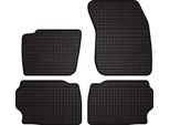 Tappetini Auto In Gomma Adatto Per Ford Mondeo MK4 (2007-2012, Liftback, Berlina, Station Wagon) Neri, Set 4 Pz, Con Fissaggi