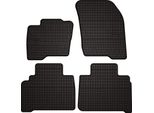 Tappetini Auto In Gomma Adatto Per Ford S-MAX MK2 (2015-2023, Monovolume) Neri, Set 4 Pz, Con Fissaggi
