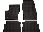 Tappetini Auto In Gomma Adatto Per Ford Kuga MK2 (2012-2019, Suv) Neri, Set 4 Pz, Con Fissaggi