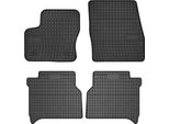 Tappetini Auto In Gomma Adatto Per Ford Tourneo Connect (2013-2017, Multispazio) Neri, Set 4 Pz, Con Fissaggi