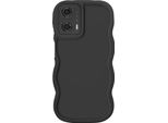 Avizar, Cover Per Motorola Moto G24, G04 E G04S In Silicone Antiurto, Nero