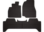 Tappetini Auto In Gomma Adatto Per Toyota Land Cruiser J100 (1998-2007, Fuoristrada) Neri, Set 4 Pz, Con Fissaggi