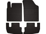 Tappetini Auto In Gomma Adatto Per Peugeot Rcz (2010-2015, Coupe) Neri, Set 4 Pz, Con Fissaggi