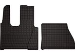 Tappetini Auto In Gomma Adatto Per Mercedes Actros MP4 (2011-2019, Camion, Cabina Larga) Neri, Set 2 Pz, Con Fissaggi