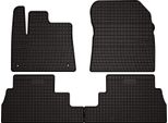 Tappetini Auto In Gomma Adatto Per Peugeot Rifter (2018-, Multispazio) Neri, Set 4 Pz, Con Fissaggi
